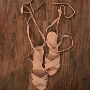 Pastel Pink, Suede Ballet Sandals (Marc Fisher) 👑